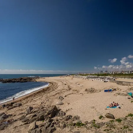 דירה Vila Do Conde Beach Apartment וילה דו קונדה